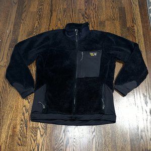 Mountain Hardwear Jacket Women s Size Large Black XL Fleece Fuzzy 00894